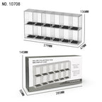 Acrylic Stepped Display Stand, Acrylic Bricks Figures Display Box