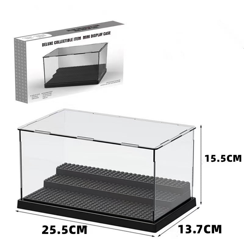 Detachable Figure Acrylic Display Box, Transparent Stepped Display Stand - SKU - OurGobricks